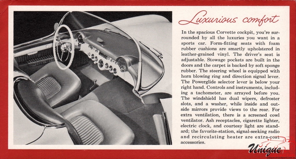 1954 Corvette Red Foldout Page 6